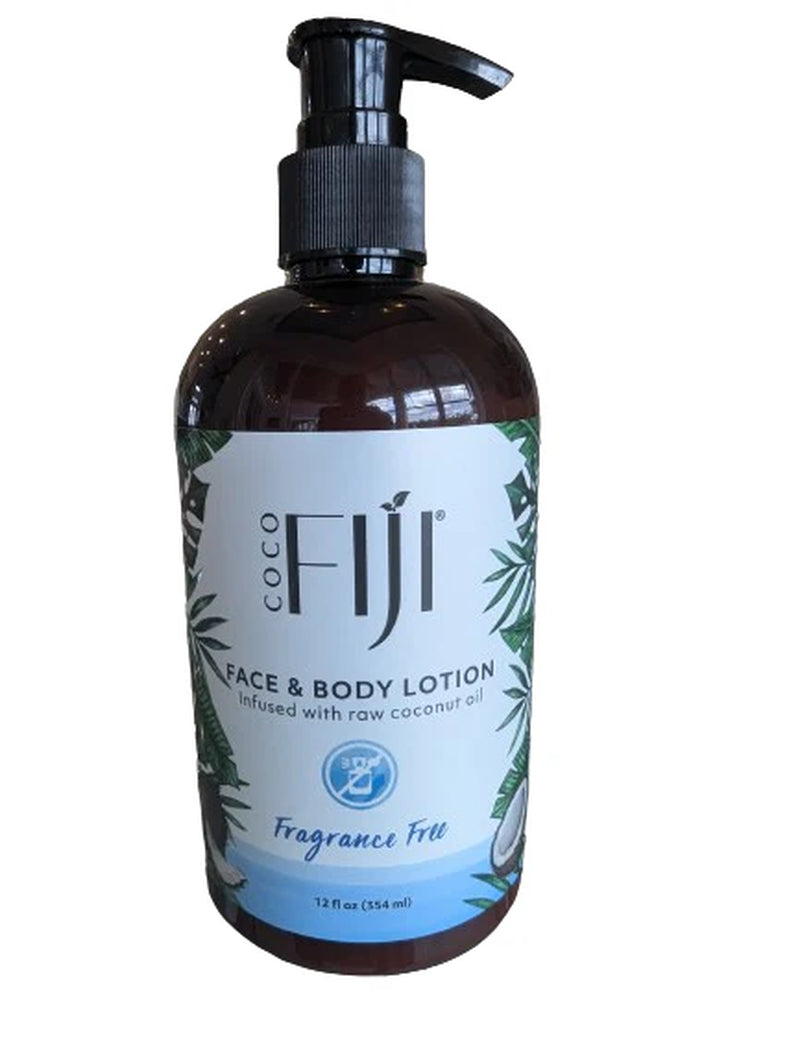 Face & Body Coconut Lotion - Fragrance Free (12Oz)